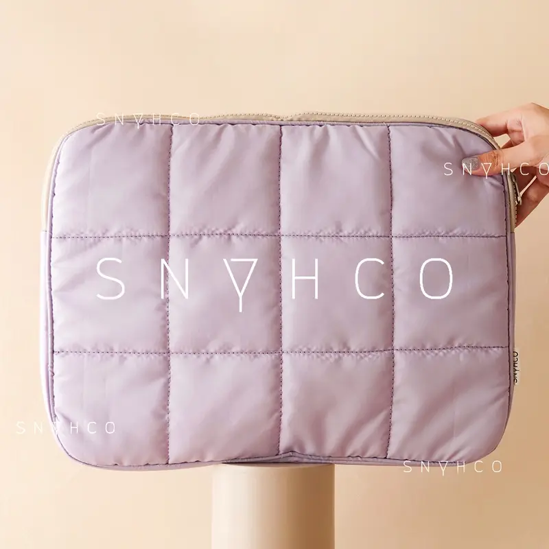 Tas Laptop Puffy Zipper Pastel Waterproof Laptop Sleeve Bag 13.3 inch 3