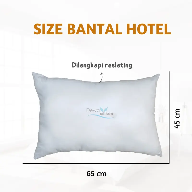 PAKET HEMAT 2 Bantal Tidur Hotel 45x65 ISI SILICON Bantal Dewasa Premium bed dakron 4