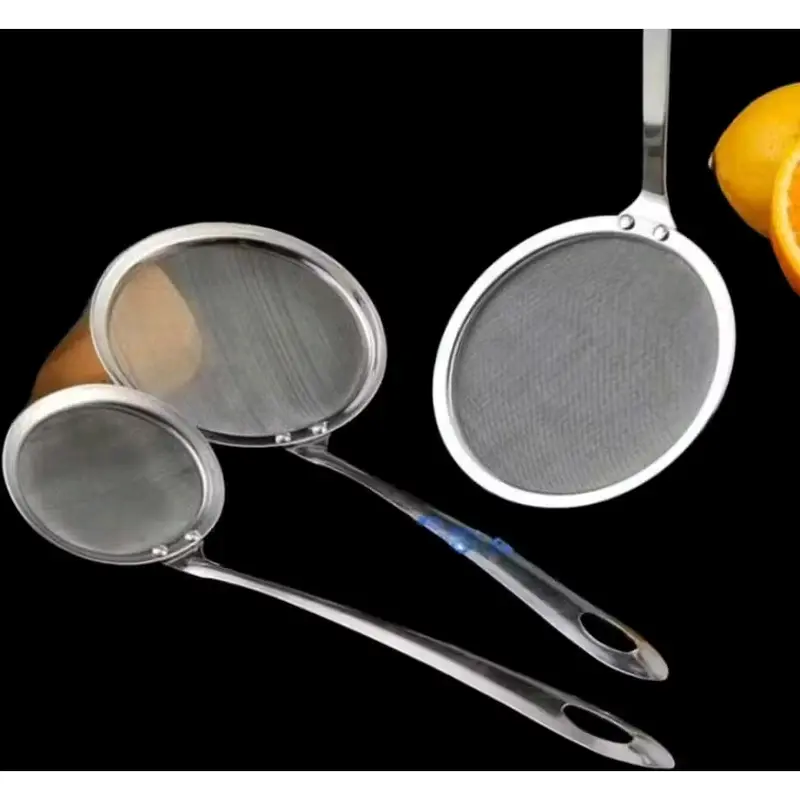 Saringan Halus / Serok Rapat Ampas Minyak Penggorengan Steinless Steel / Saringan Tirisan Minyak Serbaguna Stainless Kitchenware 2