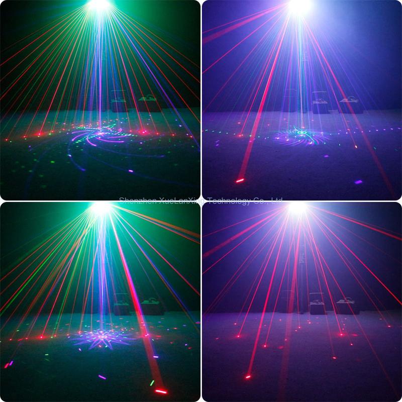 Product Introduction of 21 Lens DJ Disco Beam Patterns Stage Laser Light Projector RGB UV LED Strobe Party Holiday Dance Wedding Lamp H3 14