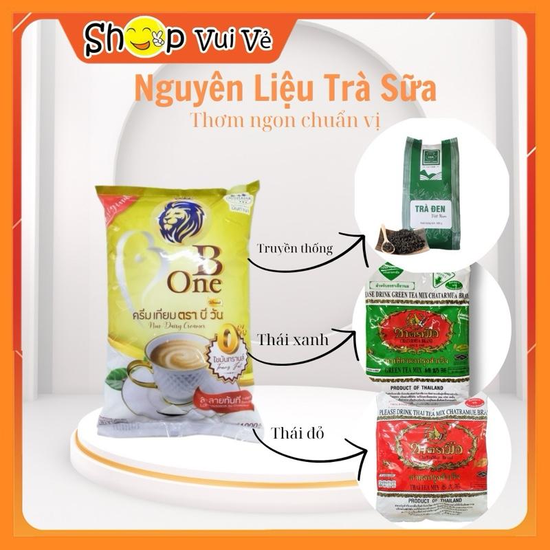 Sét nguyên liệu trà sữa truyền thống, trà sữa Thái xanh đỏ chuẩn vị kinh doanh - Nguyên Liệu trà sữa