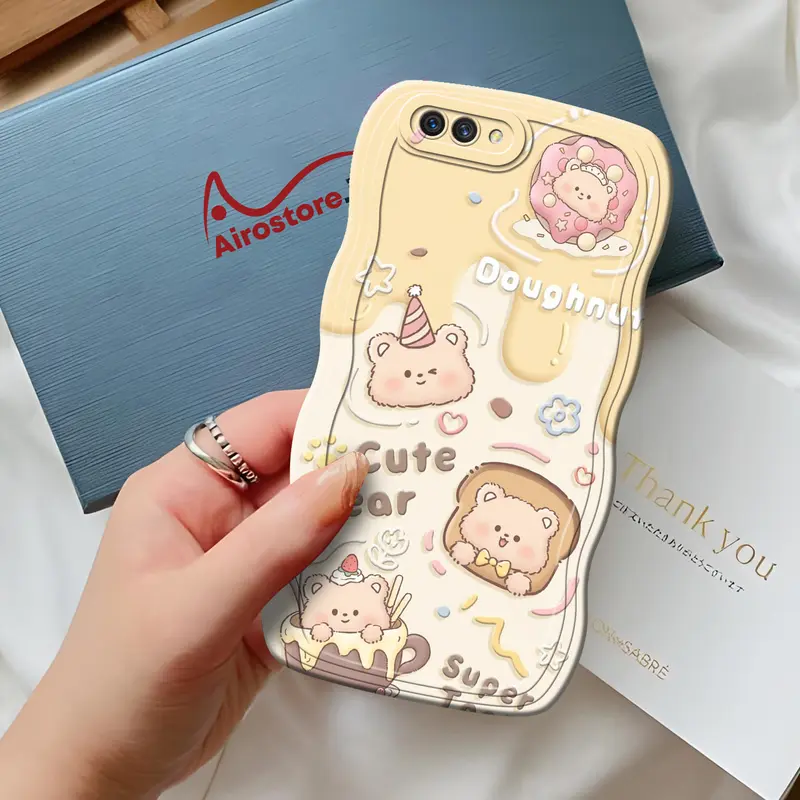 Casing Opp* A3S Gelombang - Softcase Handphone - Case Opp* A3S - Silicon - Kesing Hp  - Fashioncase - TPU - Pelindung Cover Belakang Handphone - Akesesoris Hp 4