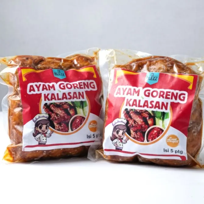 Ayam Goreng Kalasan Blezz + Sambal Isi 10 Potong | Ayam Ungkep Bumbu Kalasan Frozen Food Siap Goreng