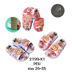 sandal selop anak perempuan karkter labubu 2199-x1 26-35 sandal anak labubu import Fashion