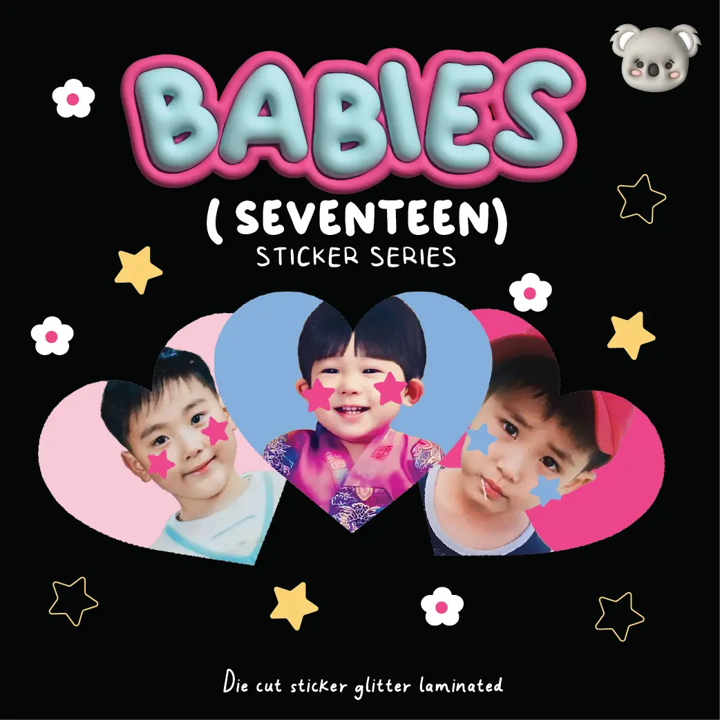 BABY SEVENTEEN STICKER - Sticker Bayi KPOP (Min order 4pcs)