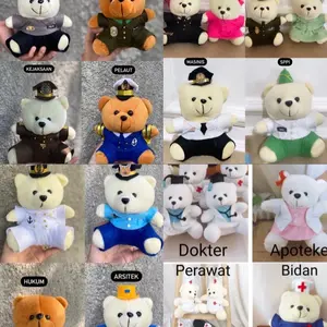 Boneka PROFESI (READY) TNI AD AL AU Perwira Polisi SPPI Dokter GURU ASN PPPK KORPRI Perawat Bidan Jaksa Marinir Pelaut