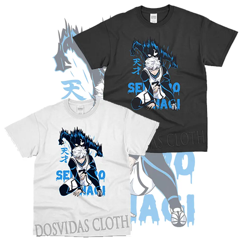 Tshirt Kaos Anak Anime Blue Lock Seishiro Nagi Unisex