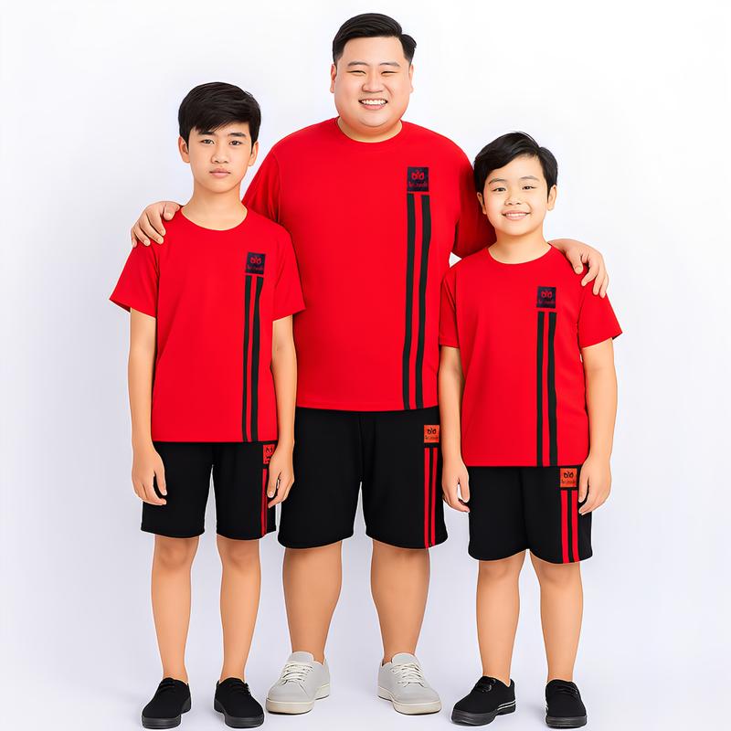 Bộ Quần Áo Thun Lạnh Bigsize Nam Bé Trai Tay Ngắn 23kg Đến 120kg Bụng Dưới 126cm Kiểu Dáng Hàn Quốc Nhiều Mẫu Lựa Chọn Menswear Cổ Tròn Chất Liệu Thun Lạnh Trơn Mềm Mịn Thoáng Không Bai Xù