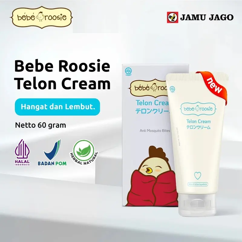 Bebe Roosie Telon Cream 60gr / krim untuk bayi Kulit Menghangatkan 1