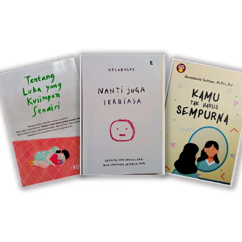 PAKET 3 BUKU (TENTANG LUKA YANG KUSIMPAN+NANTI JUGA TERBIASA+KAMU TAK HARUS SEMPURNA) 0