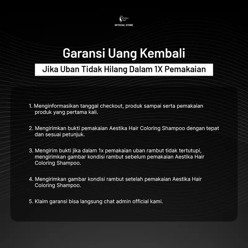 (Promo Spesial) Aestika Dark Brown Hair Coloring Shampoo  - Pewarna Rambut Beruban Extract 6