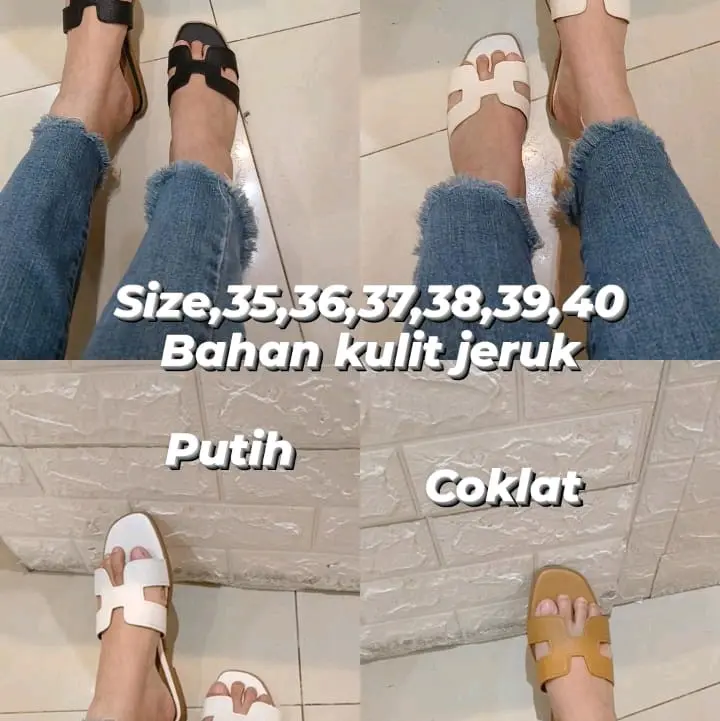 Sendal Fashion H terbaru nyaman dipakai