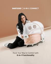 Gambar BABYDOES 6 IN 1 CONNECT Side Bed • Bassinet • Swing Side Rocker - Dark Grey dari BABYDOES INDONESIA Kota Tangerang 4 Tokopedia