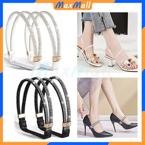 Tali Pergelangan Kaki Pengganti untuk Sepatu Hak Tali Sepatu yang Dapat Dilepas Tali Sepatu Hak Tinggi Elastis untuk Anti-Longgar Tali Pengganti Pergelangan Kaki untuk Sepatu Hak