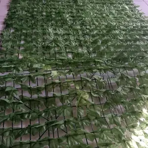 PACPIE Daun Dinding Sintetis 1M/0.5M×3M  / Tanaman Hias Daun Rambat Juntai Sintetis Plastik Dinding Bunga Dekorasi dinding Daun buatan Green Watermelon Ornamental Leaves   Pollution-free Daun pagar