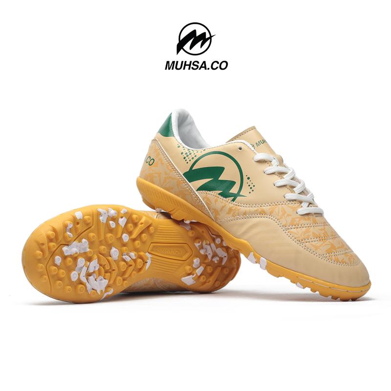 MUHSA.CO-Sepatu Futsal Pria Catalyst Sparkle Cream-Hijau sepatu  specs 5