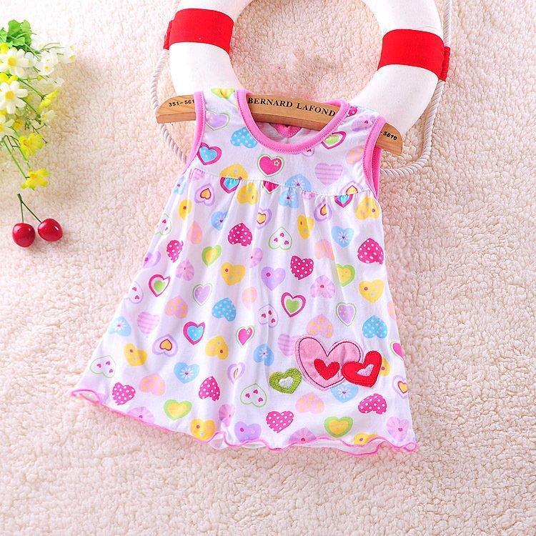 Product Introduction of Pakaian musim panas kapas untuk bayi perempuan berumur 0 hingga 1 tahun, pakaian puteri untuk bayi baru lahir, baju sejuk Baju 4
