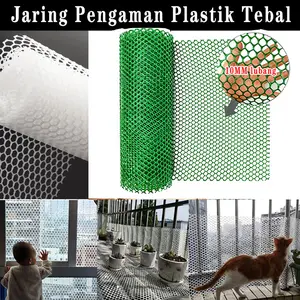 25M Pagar Plastik Baby Plastic Safety Net Balkon/Mall/Pagar Pembatas Kisi-kisi Plastik Taman Pagar Jaring jaring ayam Jendela Anti-pencurian