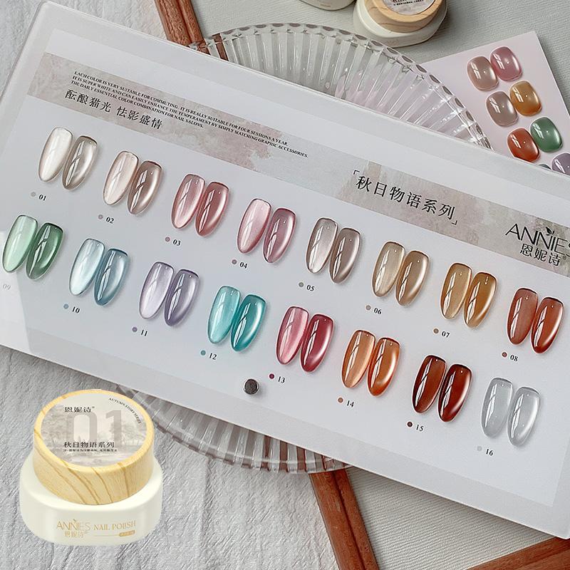 Gel Sơn Móng Tay Mắt Mèo, Câu Chuyện Mùa Thu, 16 Màu, Hàng Mới Về 2024, Lấp Lánh Ánh Trăng Tráng Gương, Keo Sơn Móng Tay Gel Mắt Mèo, Cần Đèn Làm Móng Để Khô