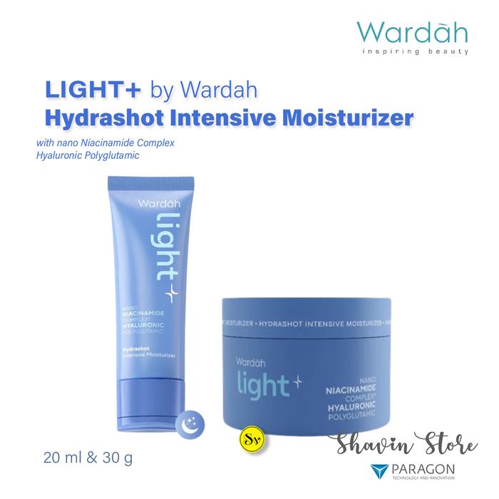 Gambar Wardah Light+ Hydrashot Intensive Night Moisturizer 20ml & 30g - Krim Malam Wardah dari Shavin Store Kota Surabaya Tokopedia