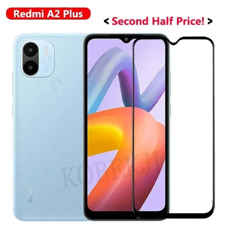 For Redmi A2 Plus High Quality Tempered Glass Full Coverage Flim For Redmi A2 A1 Plus A1Pus RedmiA2 A2Plus Screen Protector Glass Flim HD