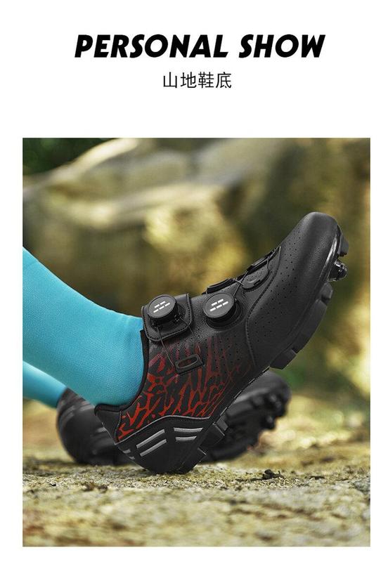 Product Introduction of 36-48 Outdoor Road Bike Non-locking Cycling Shoes New Biking Shoes for Men Double Button Road Mountain Shoes Bicycle Shoes Women Non-slip Sports Shoes 18