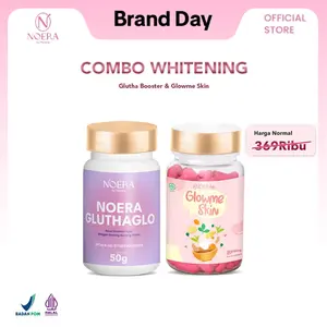 Noera Paket Combo Whitening Set l Noera Glow Me Skin Capsule & Noera Glutha Booster Improved Formula
