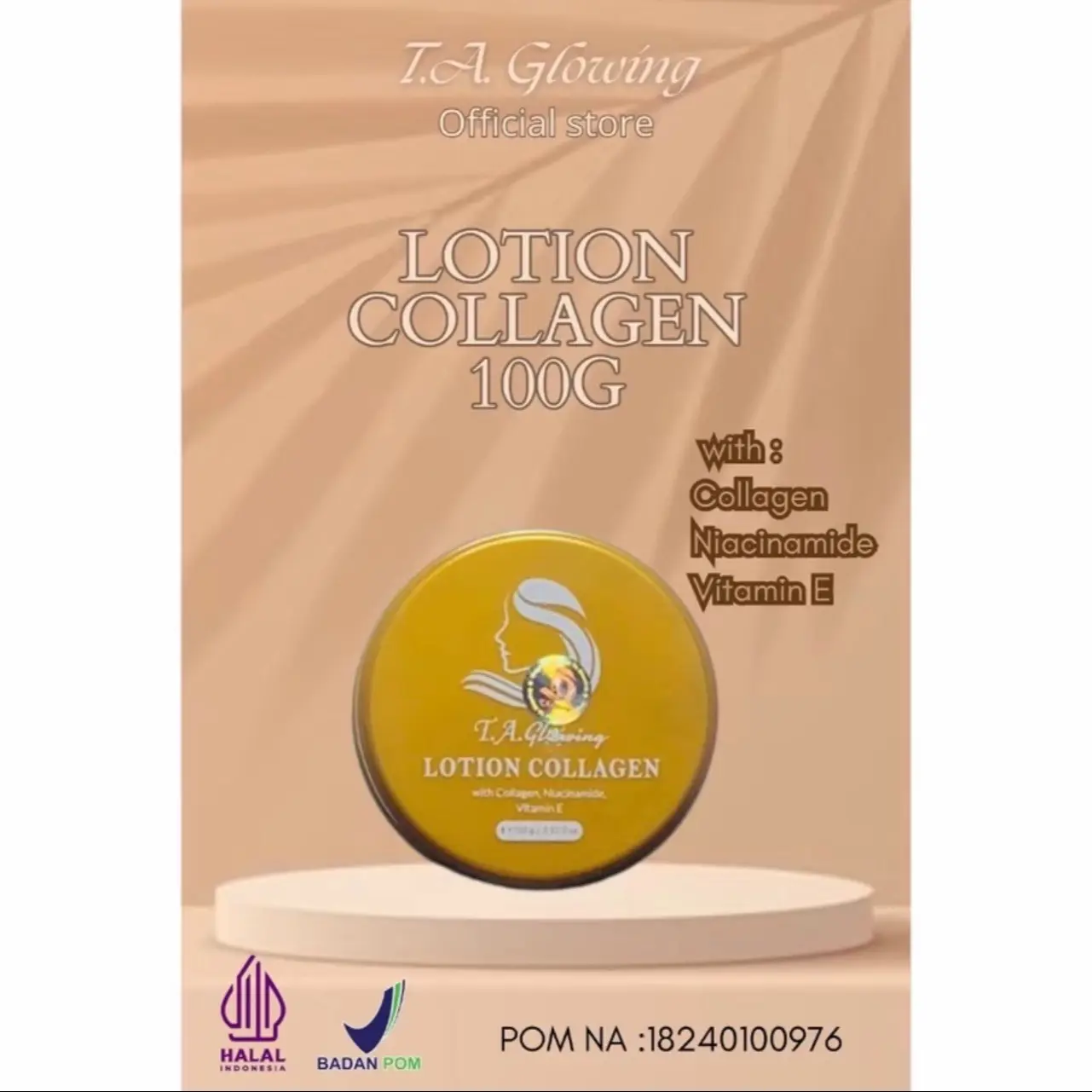 Lotion Ta Glowing 100gr Ready stok