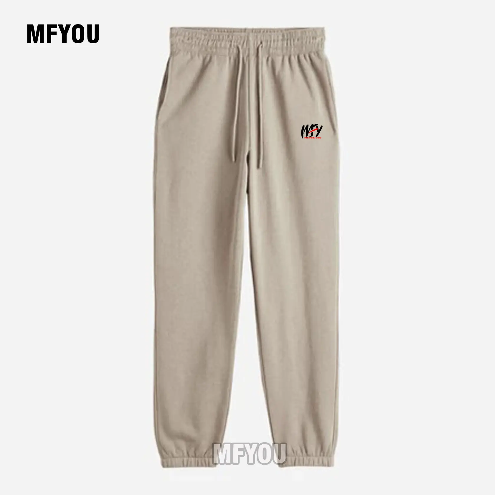 mf.you sweatpant jogger bahan pleece tebal unisex