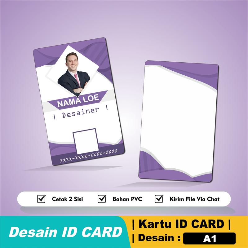 | Cetak | A1-I9 | ID CARD | Desain dan Custom | Edition Desain Bebas dan Cetak UV Printing - Cards 0