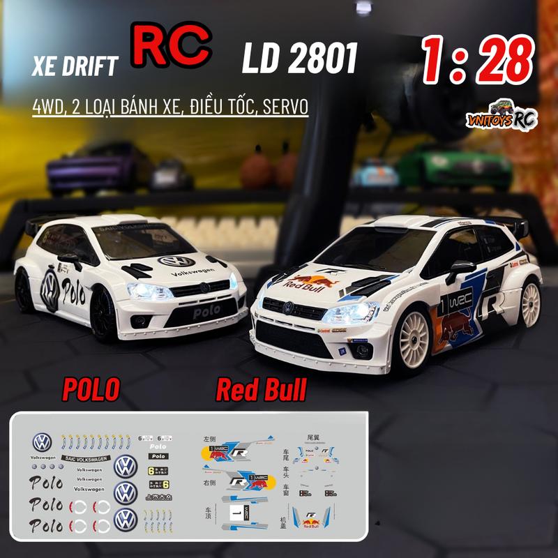  Xe Điều Khiển Từ Xa RC Drift LDR C 2801 Điều Tốc Servo RWD tốc độ Cao tỉ Lệ 1 28 Pin Sạc Ô Tô Đua 