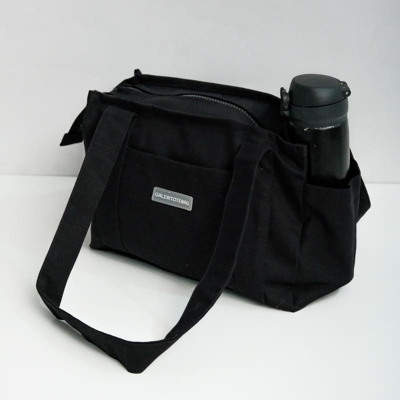 GREIGE 3 SAKU TOTEBAG KANVAS POLOS/ TOTEBAG/ TOTE BAG PRIA/ TOTE BAG WANITA 8