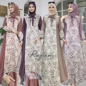Gamis Motif Terbaru 2026,Gamis Premium,Dress Pesta,Gamis adem,wudhu Friendly Muslim Wanita Busui