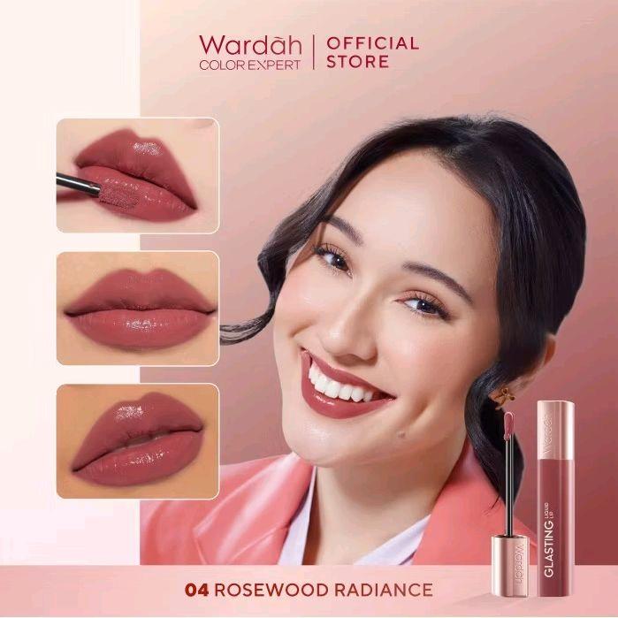 Lipstik Cair Wardah Glasting Baru dengan Teknologi Glasscushion dan Ceramide - Lipstick, Liptint, Bibir, Gloss 6