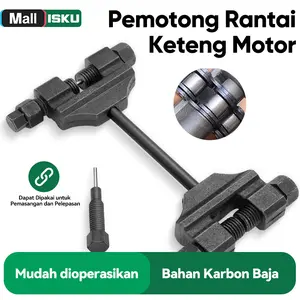 ISKU Motorcycle Chain Tool - Pemotong Rantai Keteng Motor Alat Bengkel untuk Pemasangan Pelepasan, Tool Kit Motor Suku Cadang