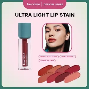 Luxcrime Ultra Light Lip Stain - Liptint Waterproof Anti Kering & Anti Transfer Long Lasting Tahan 16 Jam