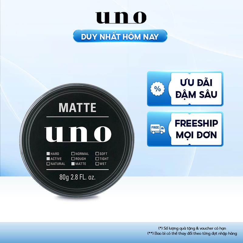 Sáp vuốt tóc tạo kiểu định hình mạnh mẽ UNO MATTE EFFECTOR A 80G