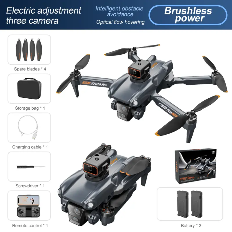 Brushless DC Motor-YY010-2 Battery - 720P Kamera