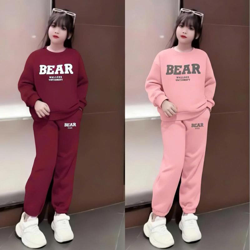   QUẦN KHÔNG TÚI  Set bộ quần áo thu đông dành cho bé gái từ 14-44 kg mẫu BỘ BEA chất nỉ bông ấm áp. 