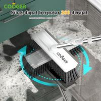 Gambar [ LIVE Exclusive ] freemirxCOOGER Sikat WC Kamar Mandi 3IN1 Brush Gagang Alat Wiper Pembersih Lantai Dengan Scraper & Wiper Multifungsi untuk Membersihkan Sudut Dan Kaca Silikon Bergaris Durable Kitchen Bristle Tebal Kokoh Warna Putih - Putih dari COOGER Indonesia Kab. Bekasi 5 Tokopedia