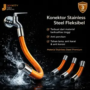 Selang Perpanjangan Keran Fleksibel 1/2 Inci Anti Percikan | Bisa Dibentuk, Anti Bocor & Tahan Lama