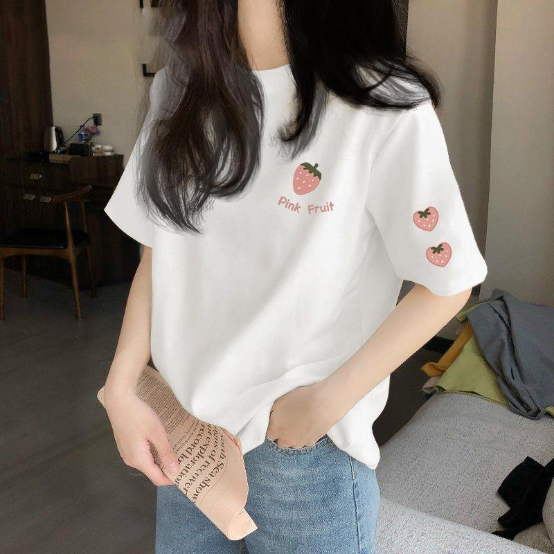  0557  Áo thun nam nữ tay lỡ form rộng in hình đa dạng áo thun unisex thời trang hot mùa hè Cổ Tròn 