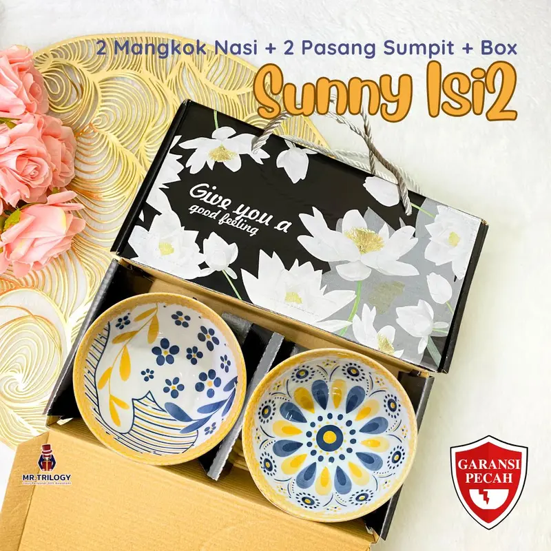Kado Nikahan Bermanfaat Hampers Mangkok Keramik isi 2 RUSA Estetik Murah Kado Pernikahan Pengantin Wedding Bestie Mangkuk Nasi 7