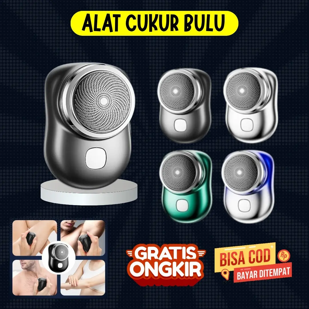 PROMO DISKON Alat Cukur Bulu Kumis Mini USB Hair Clipper Elektrik - Jenggot Bisa COD