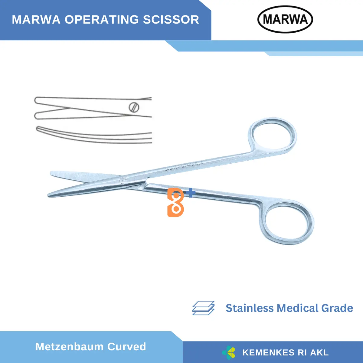 Gunting - Metzenbaum Dissecting Scissor Curved