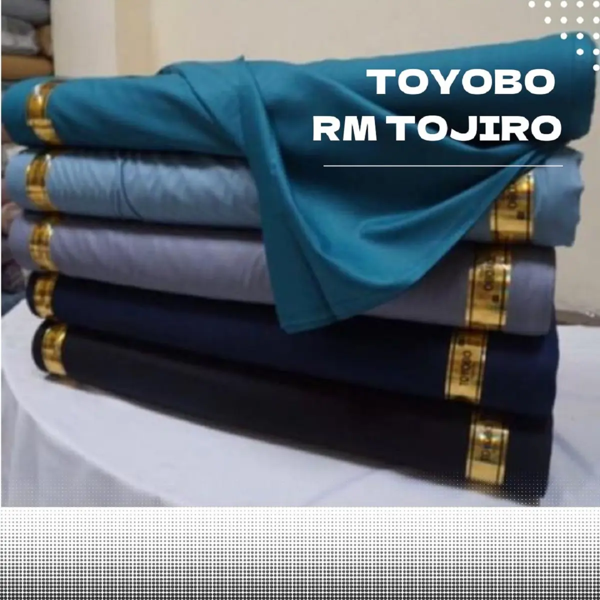 Kain Toyobo Meteran Royal Mix Tojiro Kualitas Premium Grade A Harga 0,5 Meter Minimal Order 1 MeterEceran Termurah