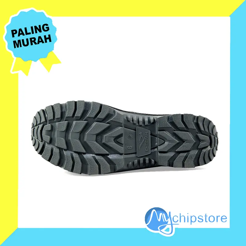 Sepatu Kerja Ujung Besi Safety CHEETAH 7110 100% Original Shoes Slip Resistant Work & Safety Footwear  Pria Karet 4