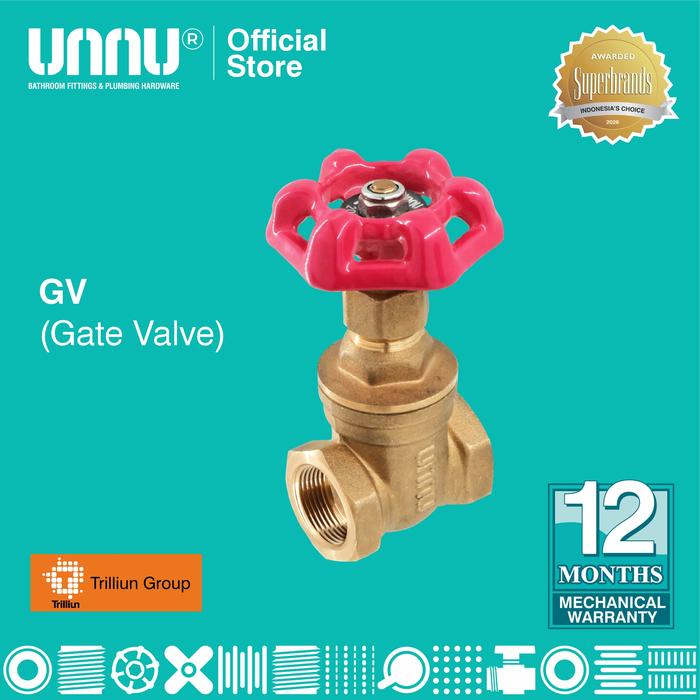 Gambar UNNU Gate Valve - GV 1/2" dari UNNU.official Kab. Gresik Tokopedia