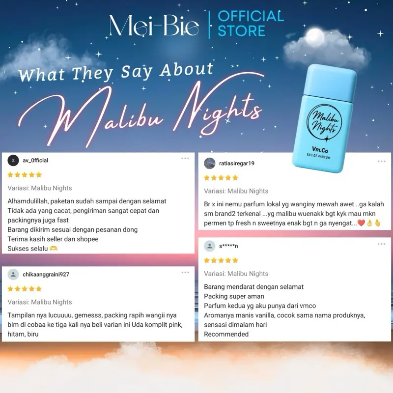 MEIBIE SPECIAL LIVE Parfume EDP - Vilmei | Welcome To My Paradise, Summer, Malibu Nights 6