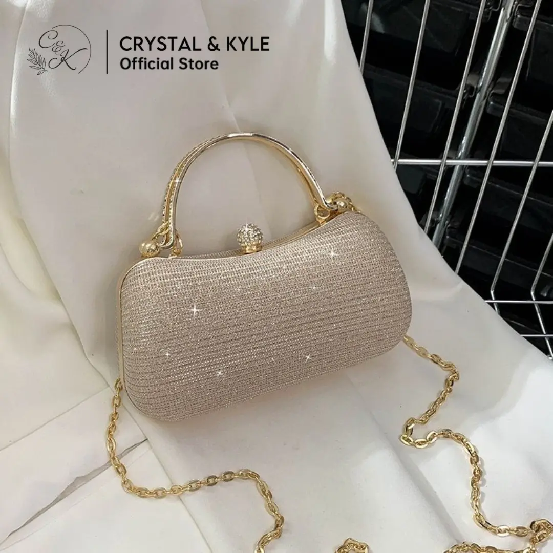Evening Clutch Purse for Women Formal Handbags Sparkling Wedding Evening Clutch Bag Wedding Cocktail Prom Evening Bag 01 Leather Wanita